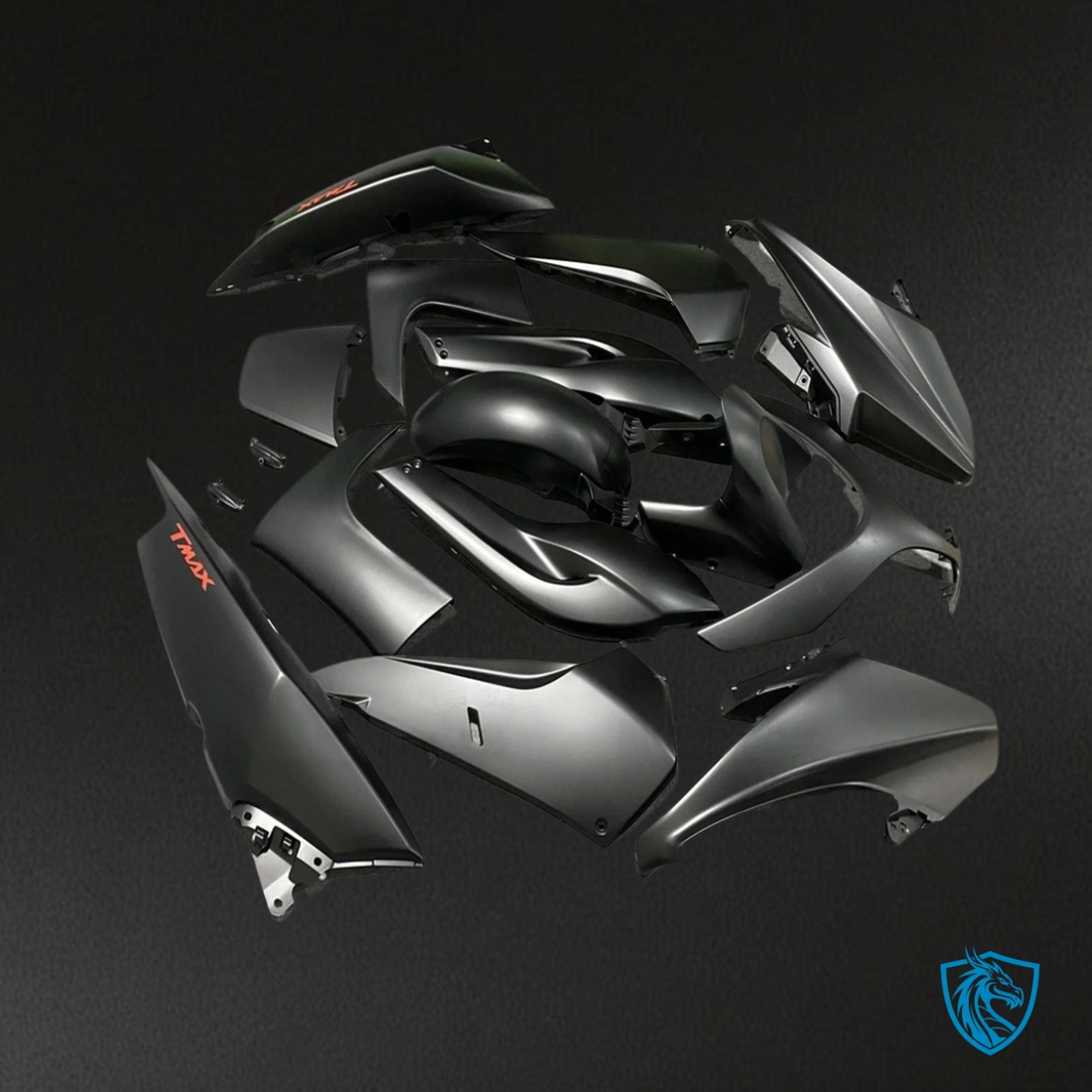 Yamaha Tmax500 (2008-2011) Matte Black - Custom ABS Fairing Kit