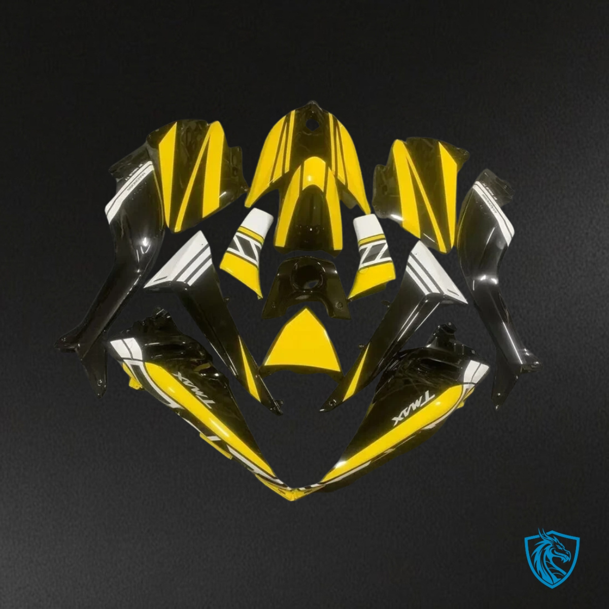 Yamaha TMAX530 (2012-2014) Black and Yellow - Custom ABS Fairing Kit