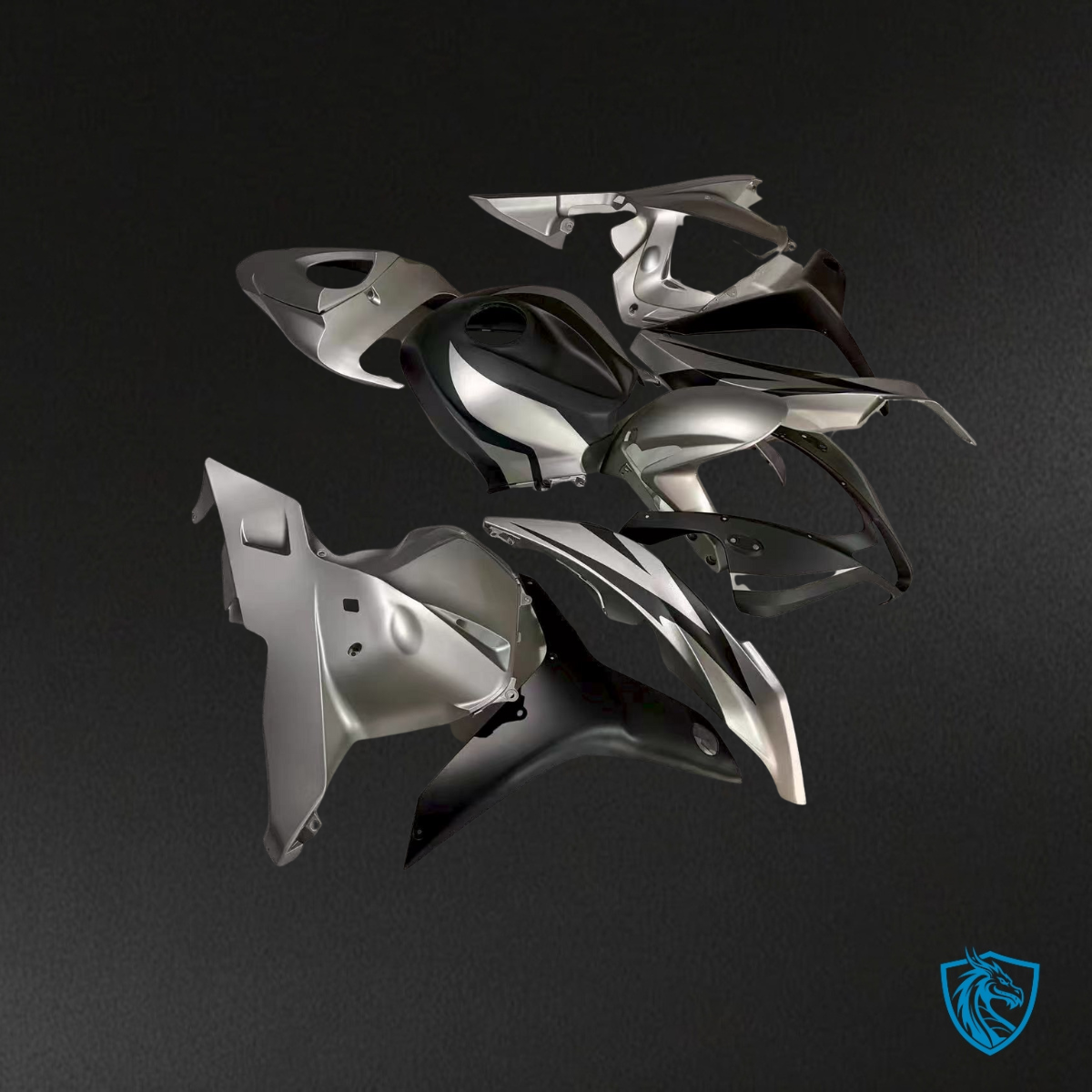 Honda CBR600RR (2009-2012) Matte Grey & Black - Custom ABS Fairing Kit