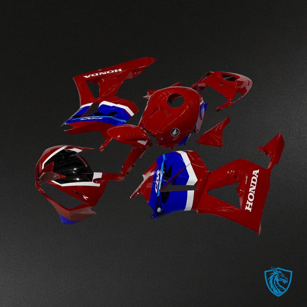 Honda CBR600RR (2013-2025) Gloss Red, Blue & White - Replacement Motorcycle Fairings Kit