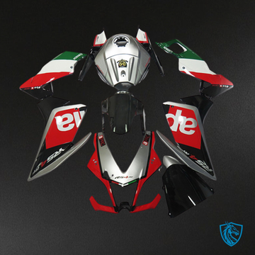 Aprilia RS4 125 (2012–2015) Red, Black and Silver Replacement Motorcycle Fairings Kit – ABS Bodywork