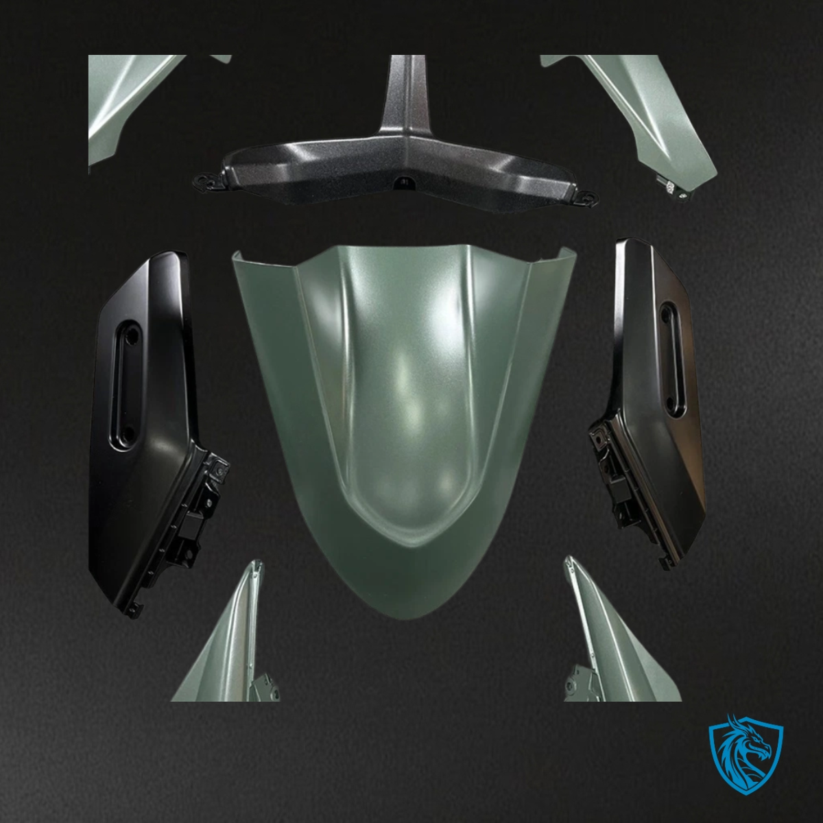 Yamaha TMAX530 (2017-2019) Matte Green Fairing Kit - Aftermarket ABS Bodywork