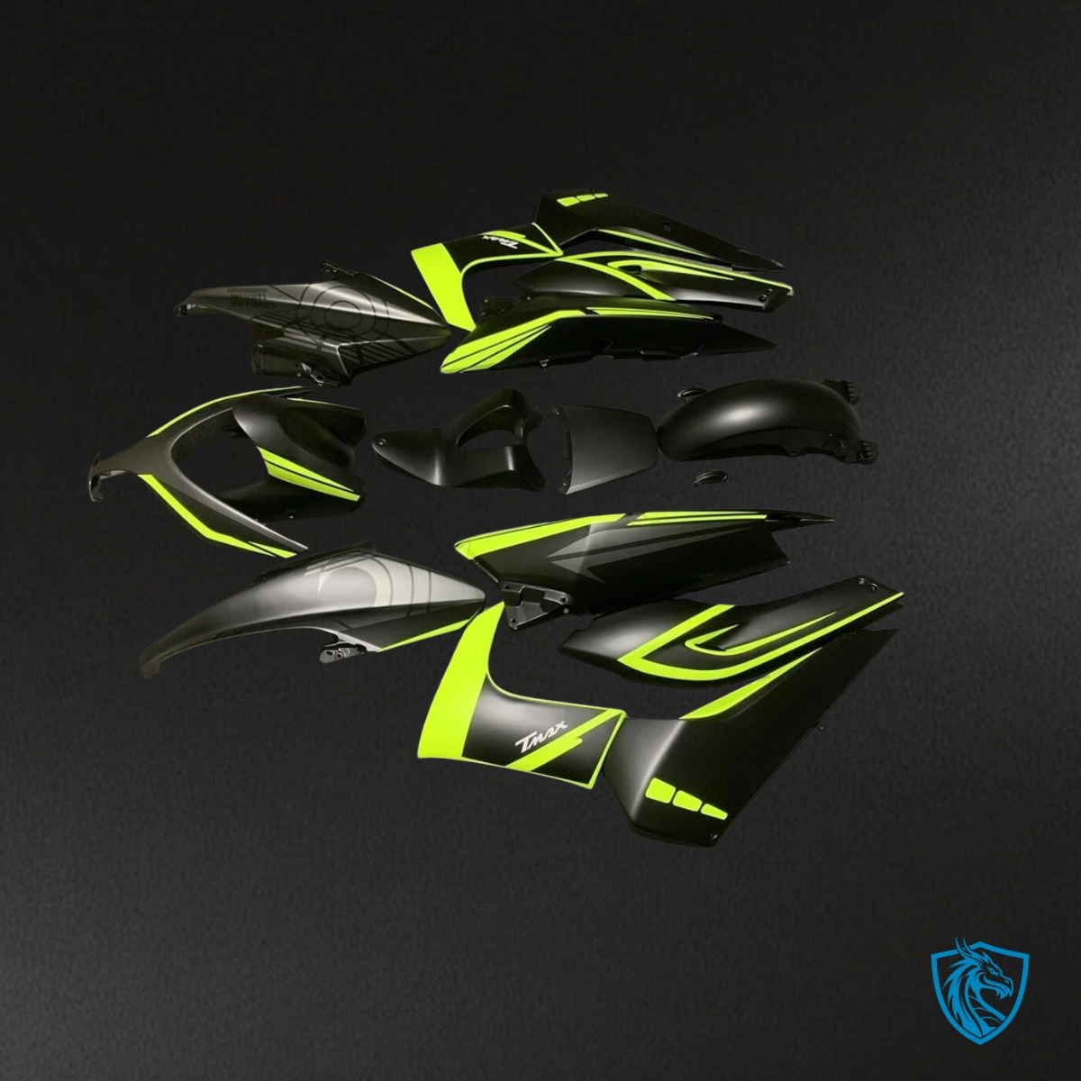 Yamaha TMAX500 (2008-2011) Black & Yellow - Custom ABS Fairing Kit