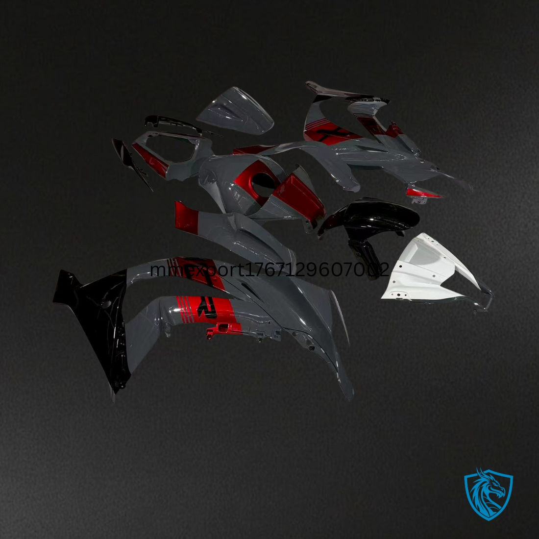 Kawasaki ZX10R (2011-2015) Nardo Gray, Black, Red & White ABS Bodywork - Fairings Kit