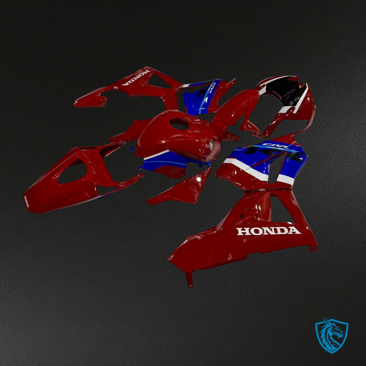 Honda CBR600RR (2013-2025) Gloss Red, Blue & White - Replacement Motorcycle Fairings Kit