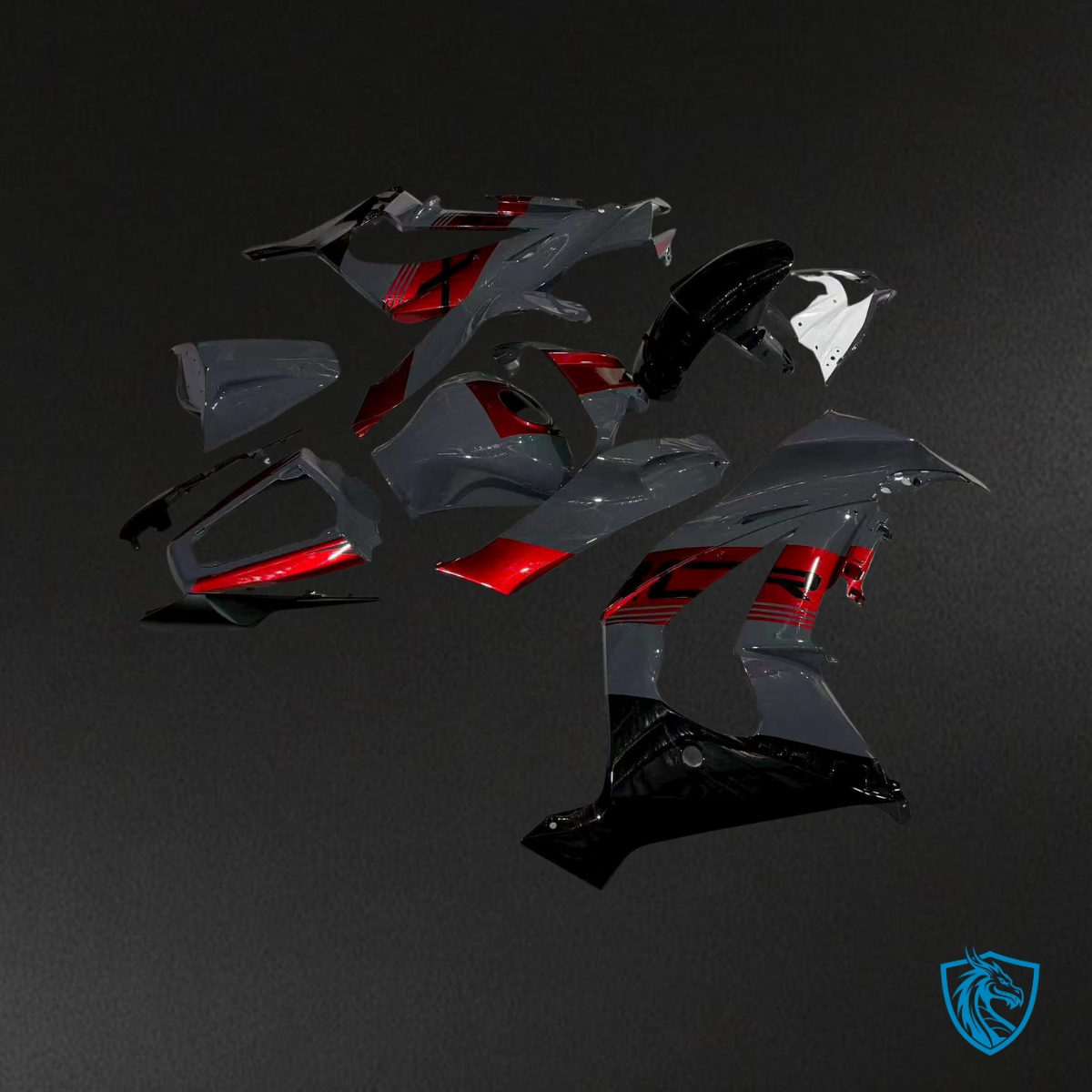 Kawasaki ZX10R (2011-2015) Nardo Gray, Black, Red & White ABS Bodywork - Fairings Kit