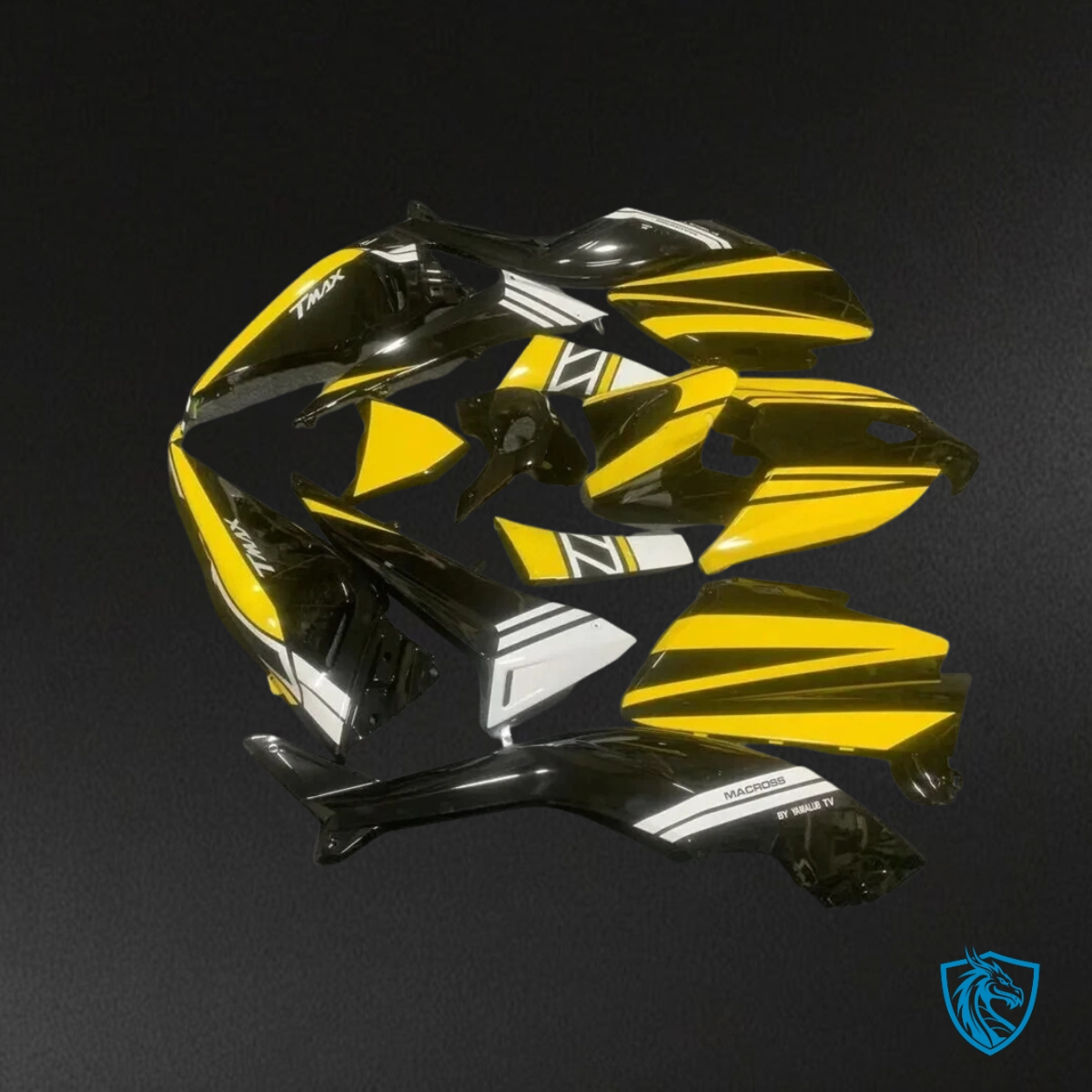 Yamaha TMAX530 (2012-2014) Black and Yellow - Custom ABS Fairing Kit