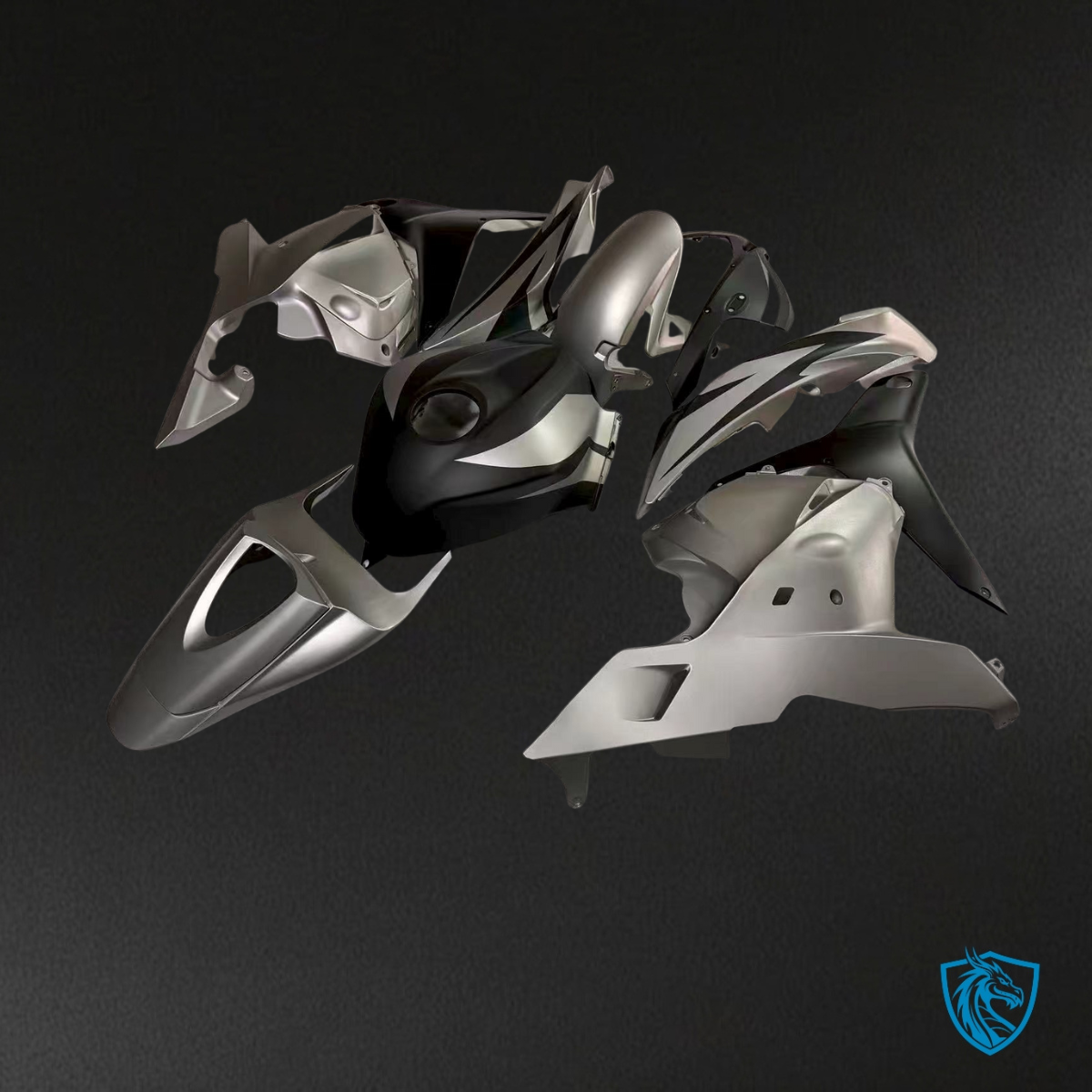 Honda CBR600RR (2009-2012) Matte Grey & Black - Custom ABS Fairing Kit