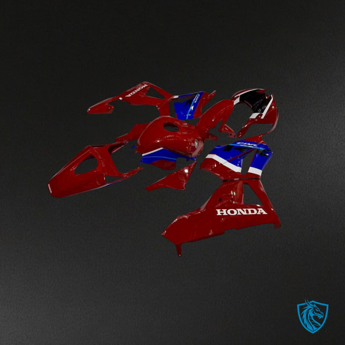 Honda CBR600RR (2013-2025) Gloss Red, Blue & White - Replacement Motorcycle Fairings Kit