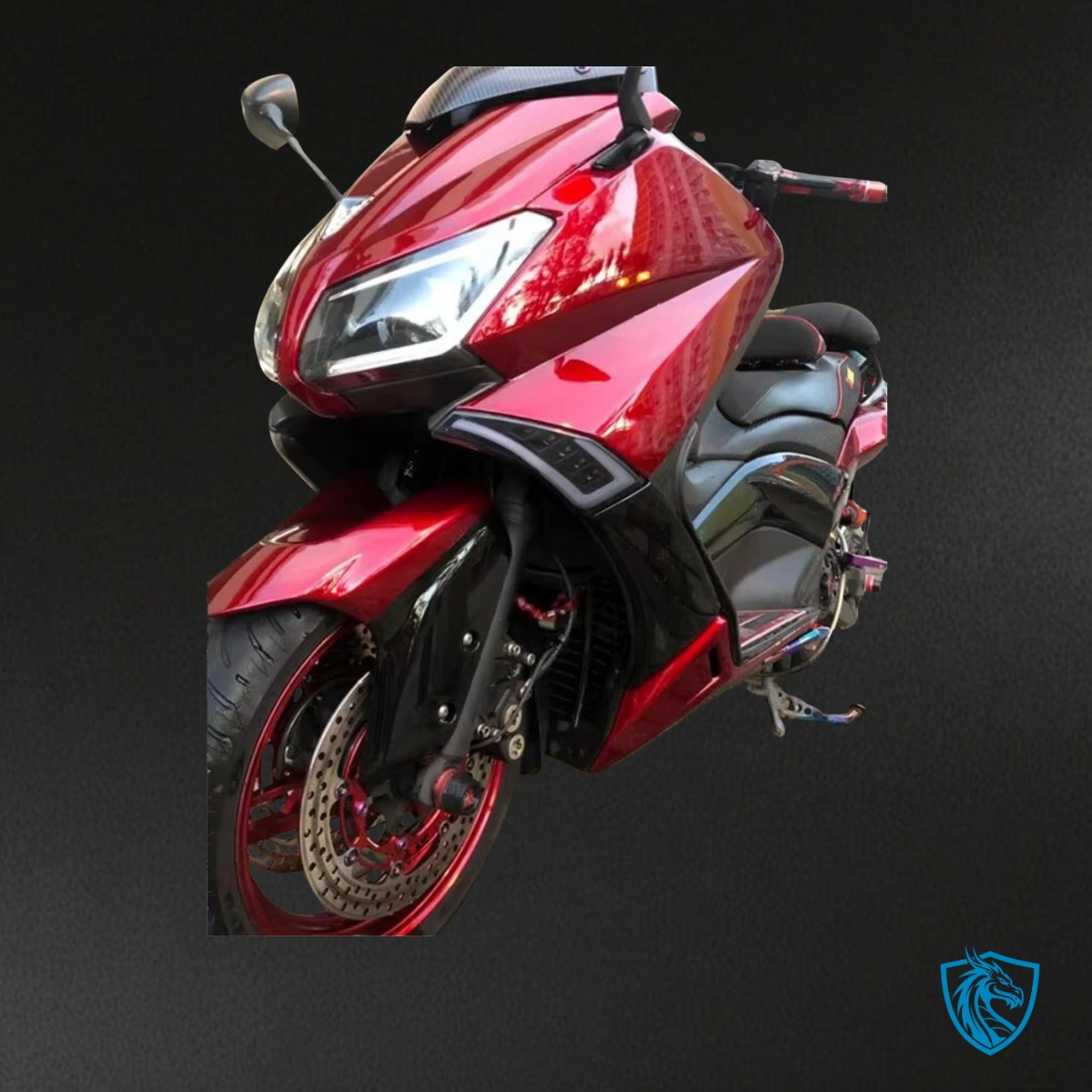 YAMAHA TMAX 530 (2012 - 2014) Red & Black - Custom ABS Fairing Kit