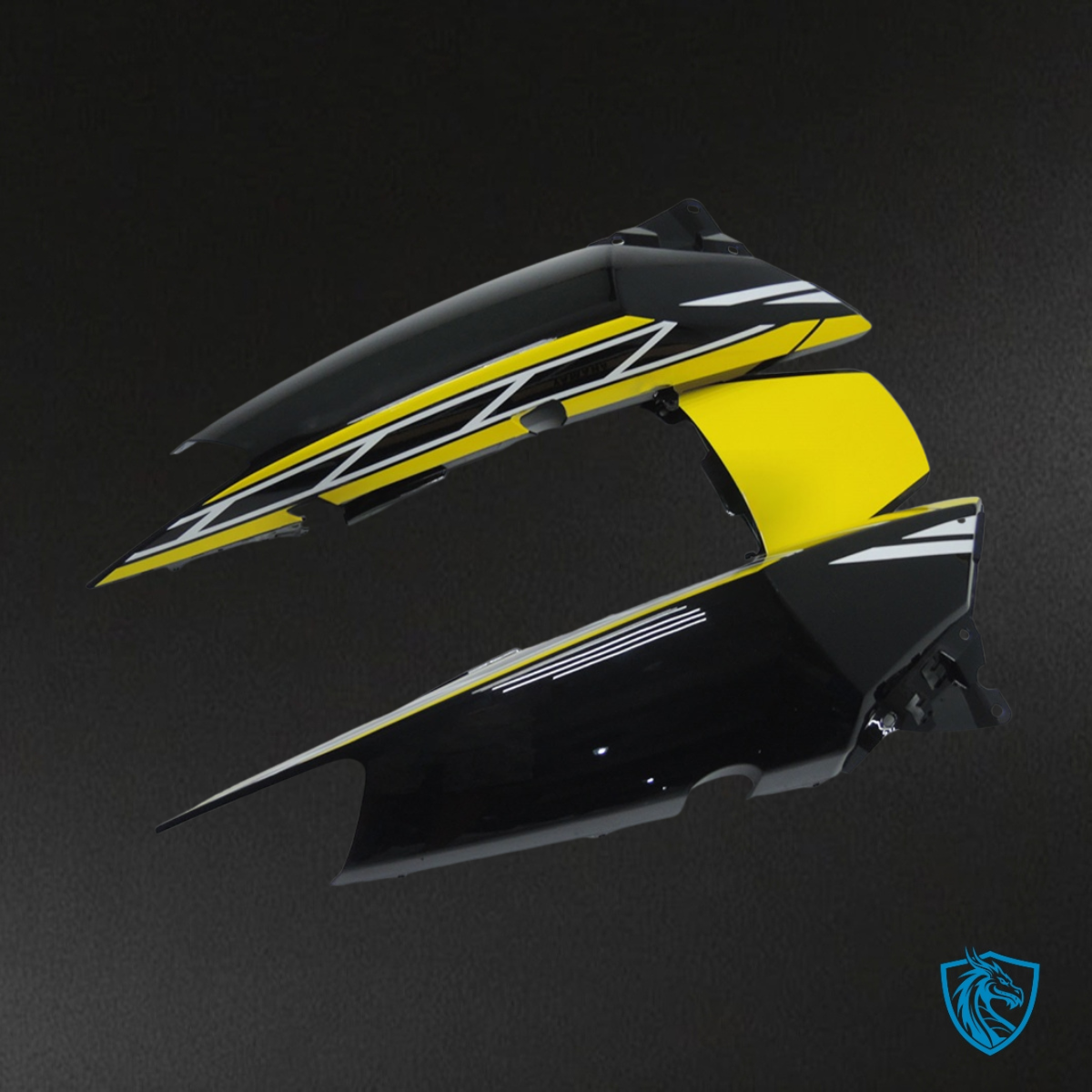 Yamaha TMAX 500 (2008-2011) Black, Yellow & White Fairing Kit | ABS Bodywork