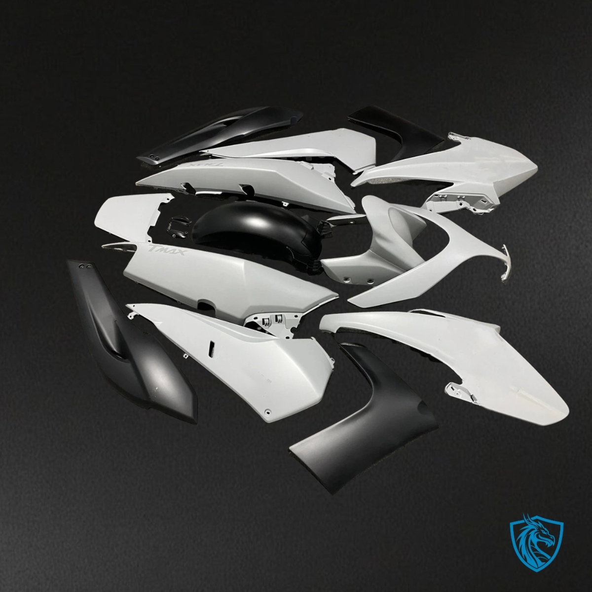 Yamaha TMAX500 (2008-2011) White & Black - Custom ABS Fairing Kit