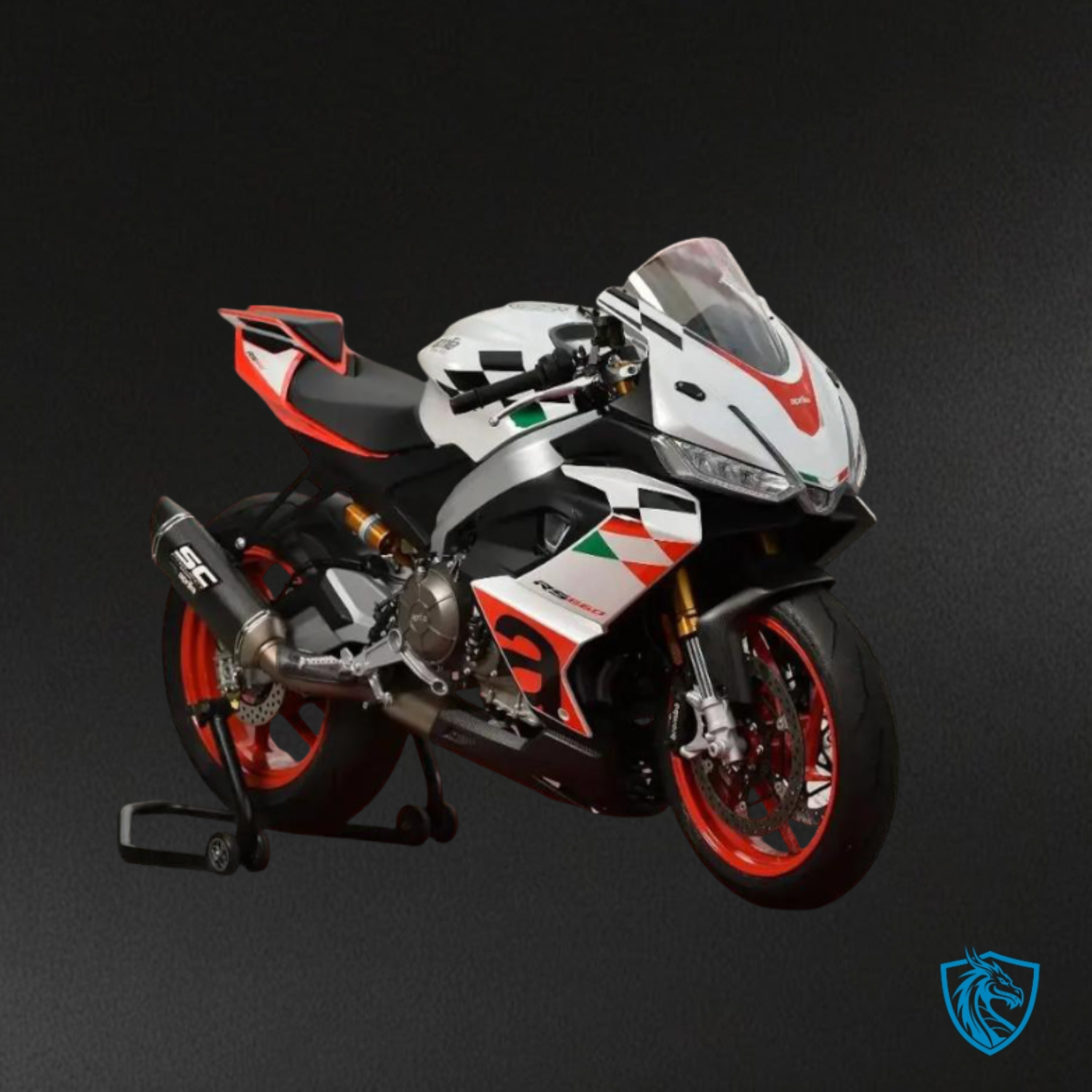 Aprilia RS660 (2020-2024) White, Red, Black and Green Fairing Kit - Aftermark ABS Bodywork