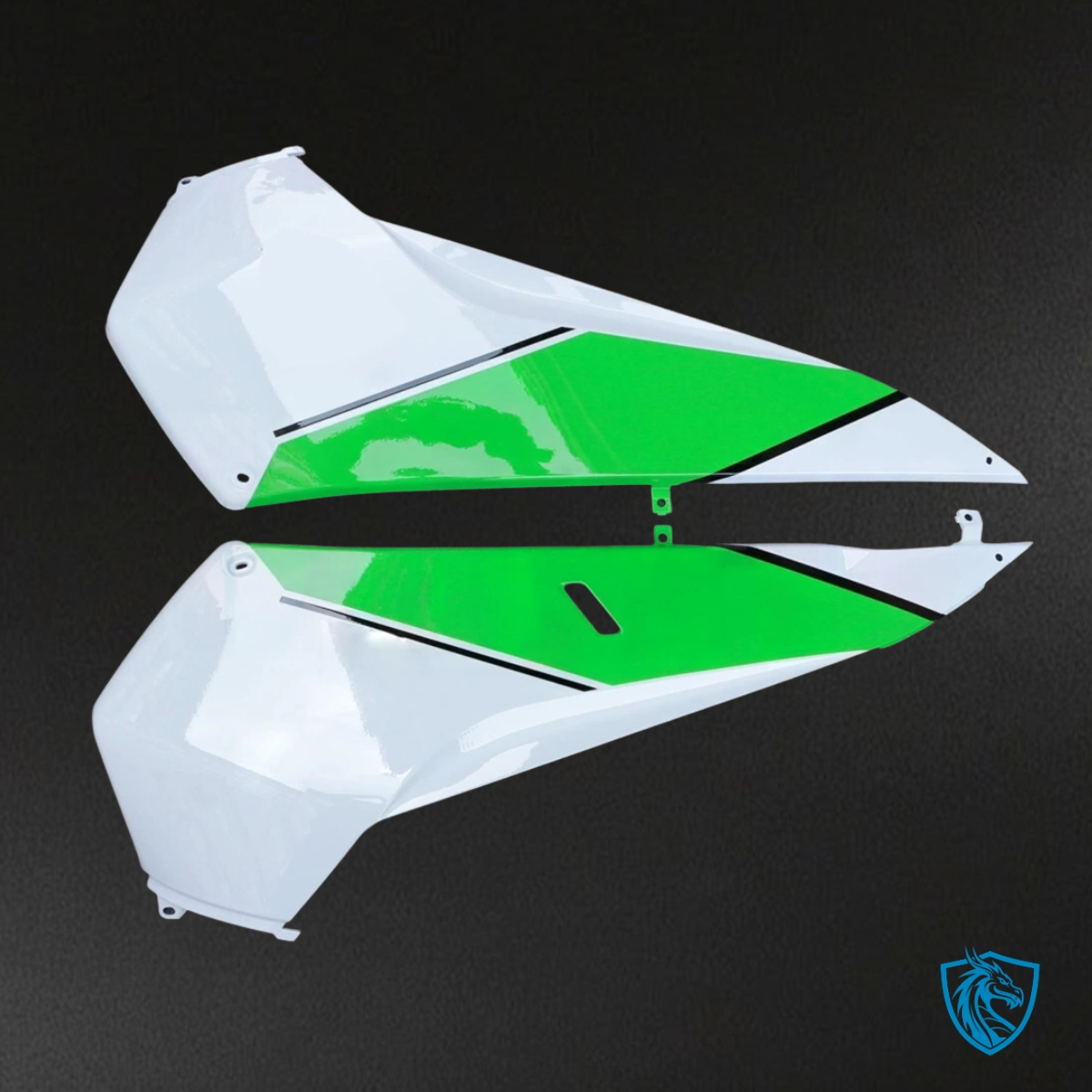 Yamaha XP500 (2008-2011) White, Black & Green Fairing Kit - Aftermarket ABS Bodywork