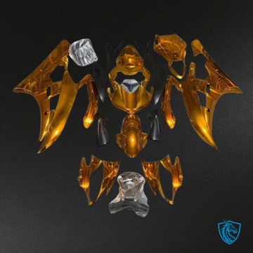 Yamaha YZF R6 (2008-2016) Gold Chrome Fairing Kit - Aftermarket ABS Bodywork