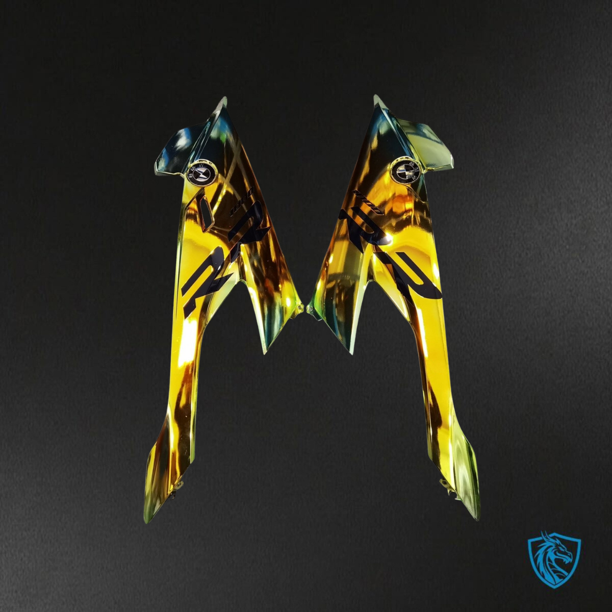BMW S1000RR (2019-2020) Yellow, Black & Gold Chemical metallization - Custom ABS Fairing Kit