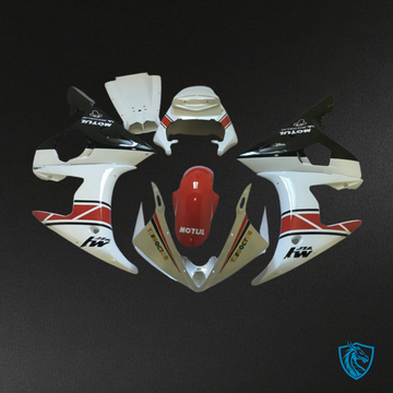 Yamaha YZF R6 (2003-2004) Red & White - MERGEment Motorcycle Fairings Kit