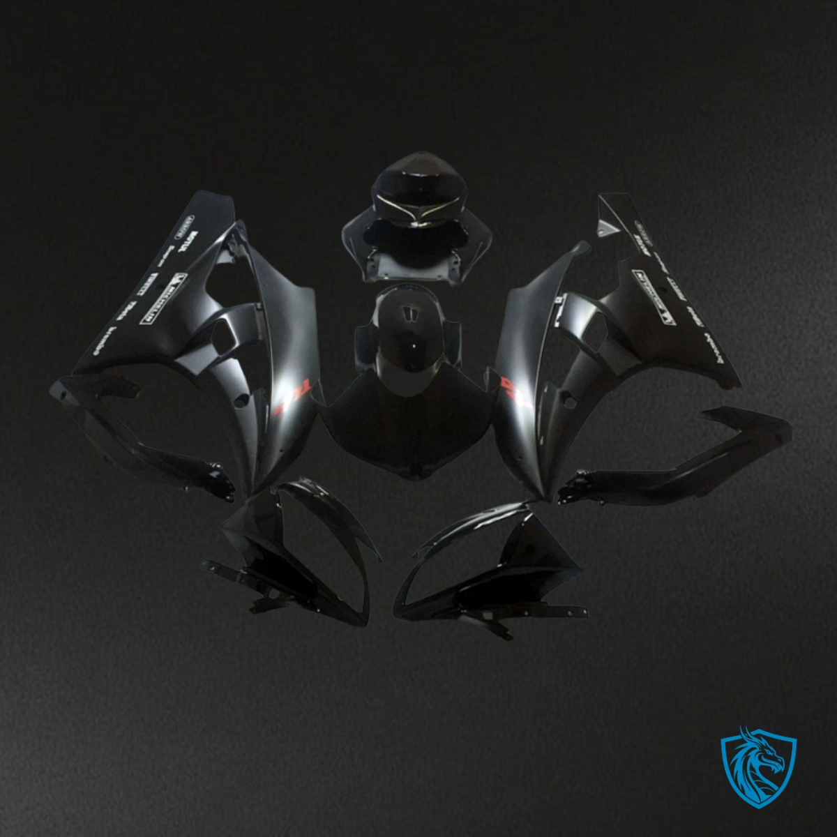Yamaha YZF R6 (2006-2007) Matte Black Fairing Kit - Aftermarket ABS Bodywork