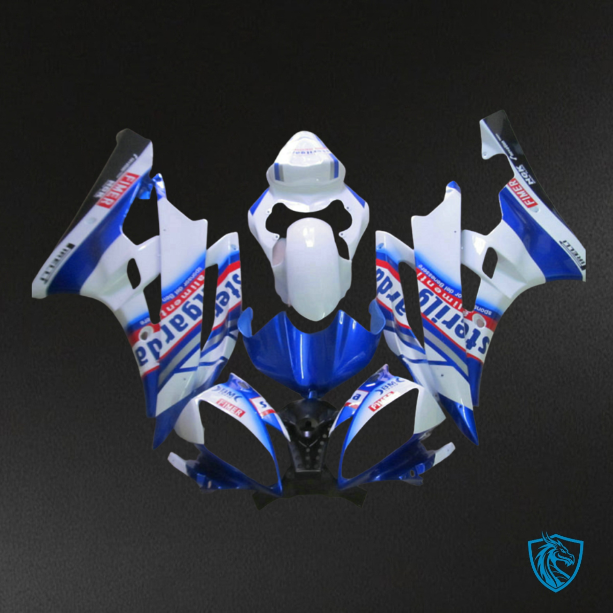 Yamaha YZF R6 (2006-2007) Blue & White Sterilgarda - MERGEment Motorcycle Fairings Kit