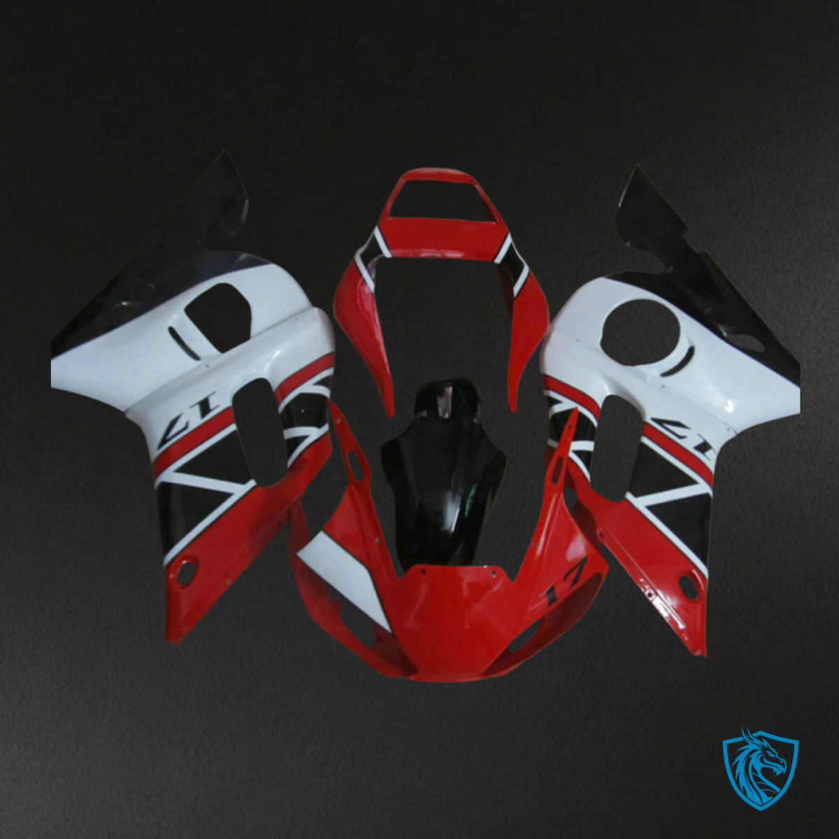 Yamaha YZF R6 (1999-2002) Red & White Fairings Kit | ABS Bodywork
