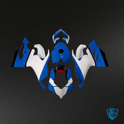 Blue, White & Black