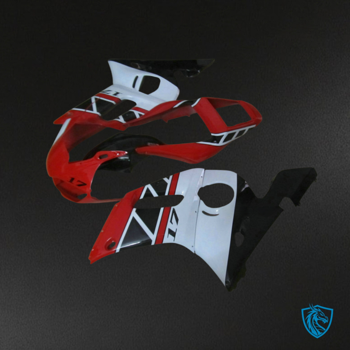 Yamaha YZF R6 (1999-2002) Red & White Fairings Kit | ABS Bodywork