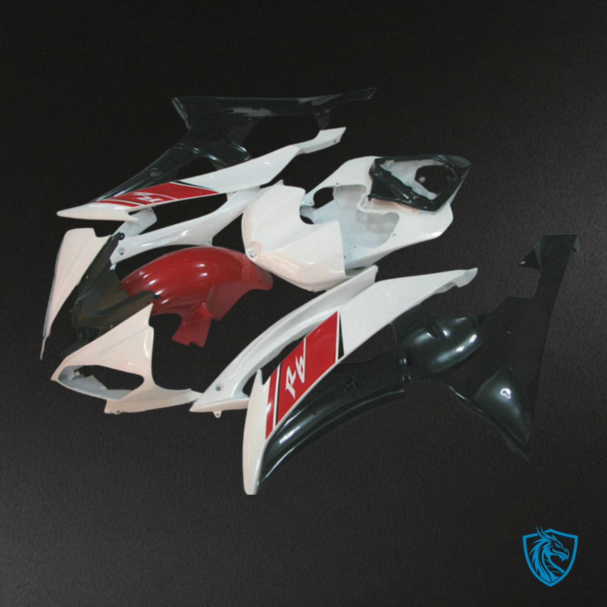 Yamaha YZF R6 (2008-2016) Red & White - MERGEment Motorcycle Fairings Kit