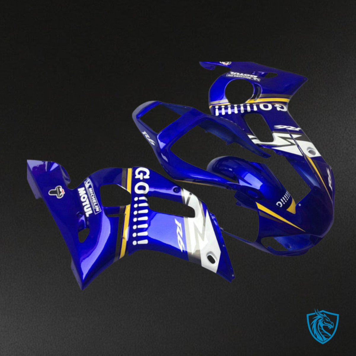 Yamaha YZF R6 (1999-2002) Blue & White Fairing Kit - Aftermarket ABS Bodywork
