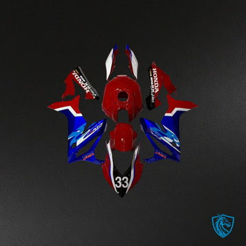 Honda CBR650R (2021-2023) Gloss Red, Blue & White ABS Bodywork - Fairings Kit