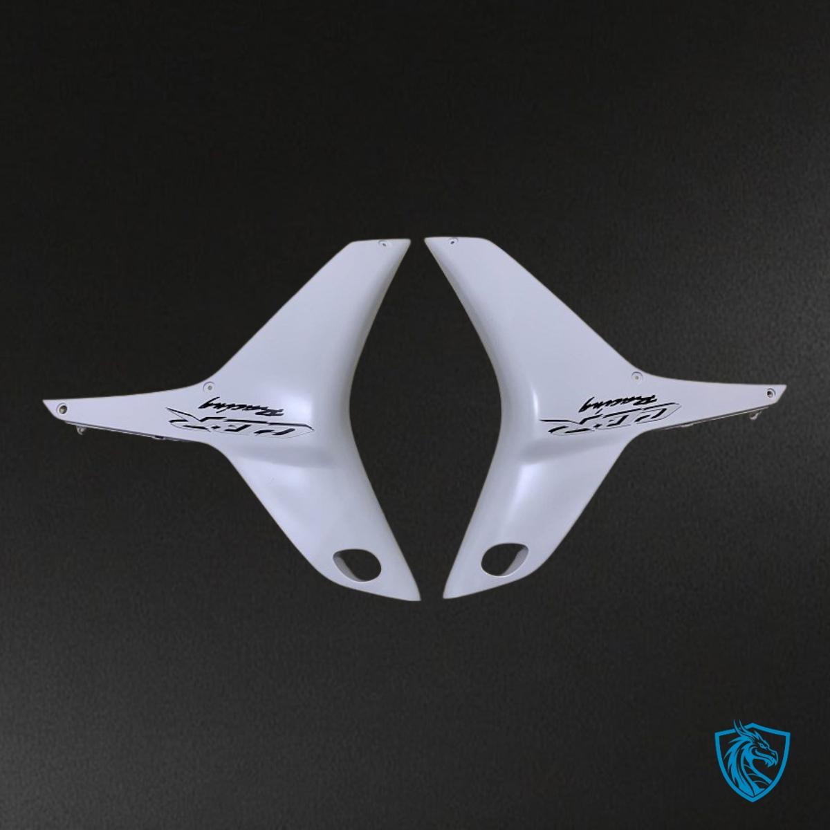 Honda CBR600RR (2007-2008) Glossy White & Black Fairing Kit - Aftermarket ABS Bodywork