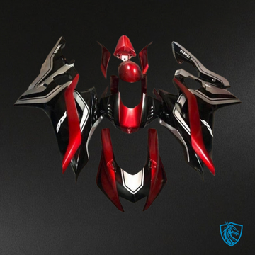 Yamaha YZF R6 (2017-2019) Black, Red & White Logo Fairing Kit | ABS Bodywork