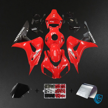 Honda CBR1000RR (2006-2007) Red Injection Plastic Set Generi - Custom ABS Fairing Kit