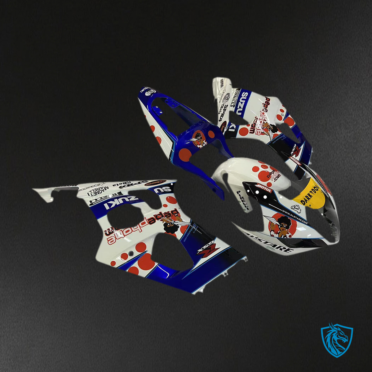 Suzuki GSXR1000 (2003-2004) Multicolor Fairing Injection - MERGEment Motorcycle Fairings Kit
