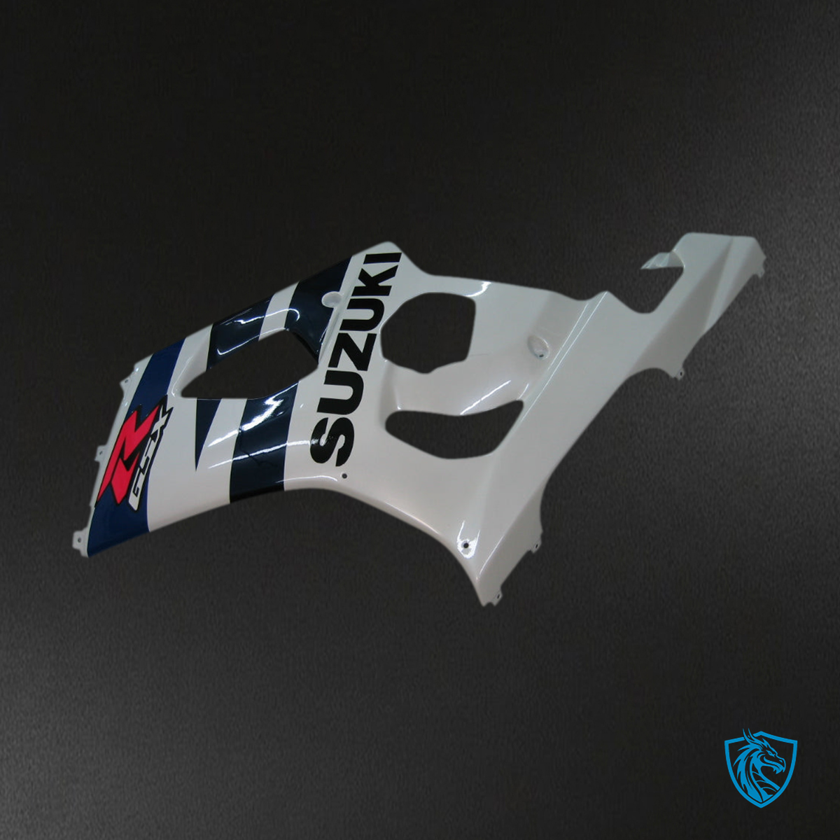 Suzuki GSXR1000 (2003-2004) White & Black Injection Fairing Kit - Aftermarket ABS Bodywork