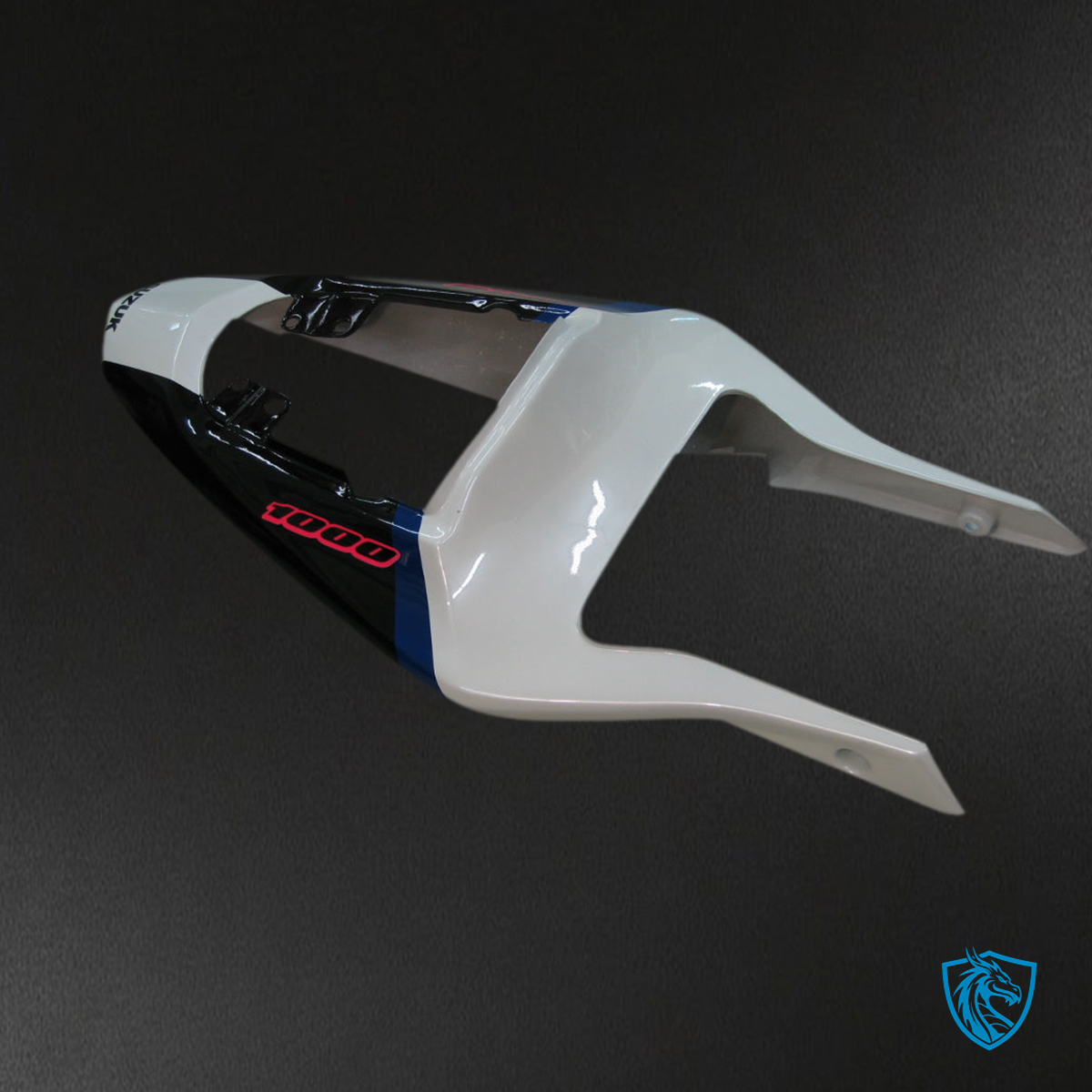 Suzuki GSXR1000 (2003-2004) White & Black Injection Fairing Kit - Aftermarket ABS Bodywork