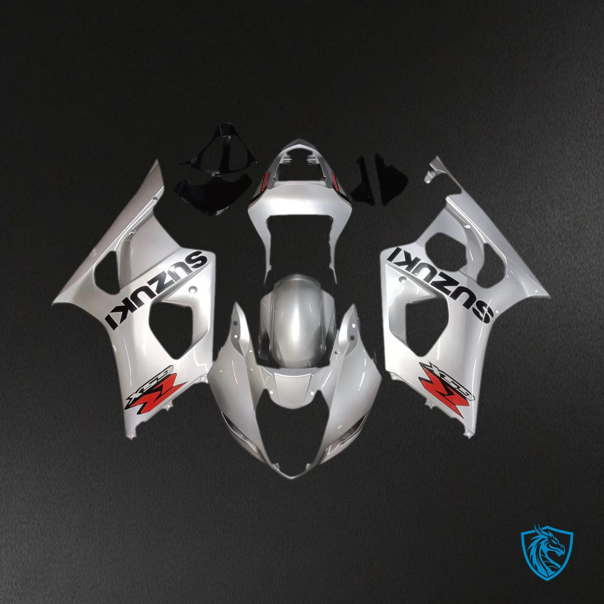 Suzuki GSXR1000 (2003-2004) Injection White, Black & Red Fairing Kit | ABS Bodywork
