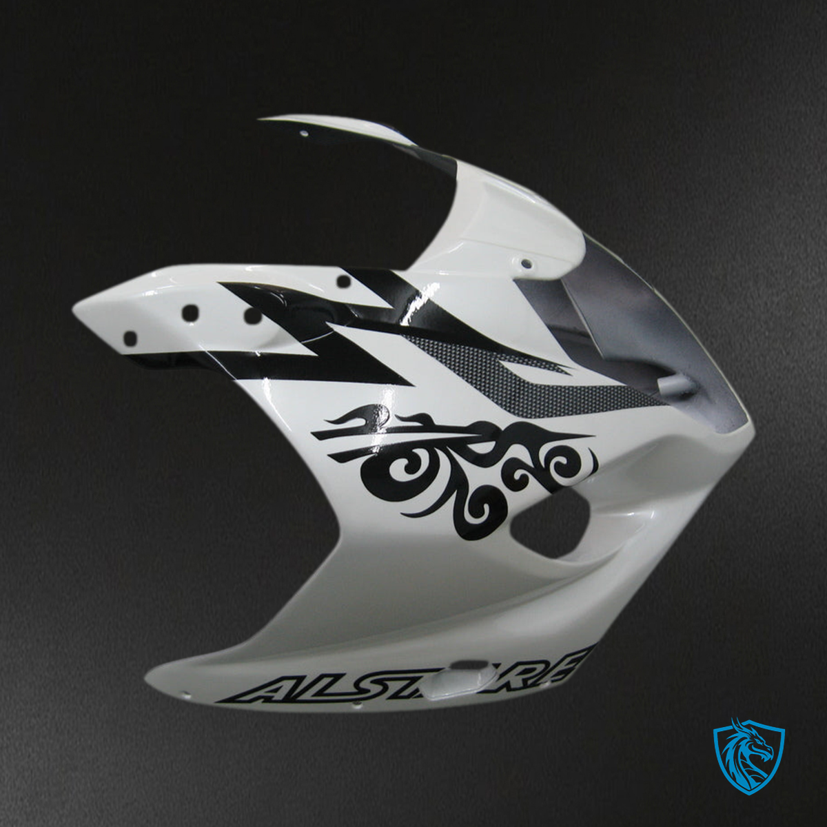 Suzuki GSXR1000 (2003-2004) Gloss White & Black - Custom ABS Fairing Kit