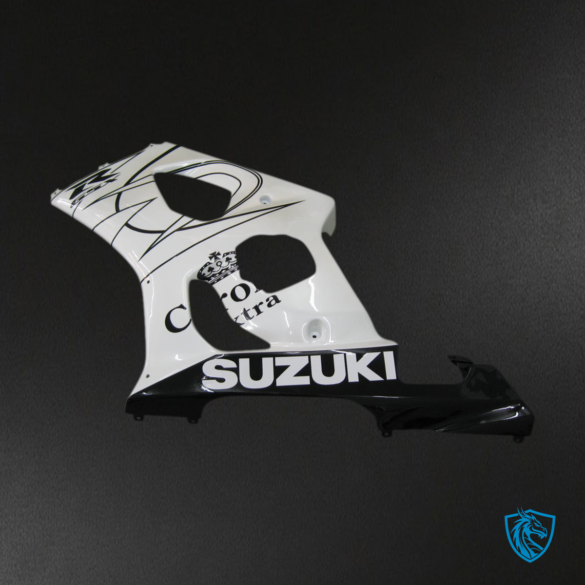 Suzuki GSXR1000 (2003-2004) Gloss White & Black - Custom ABS Fairing Kit