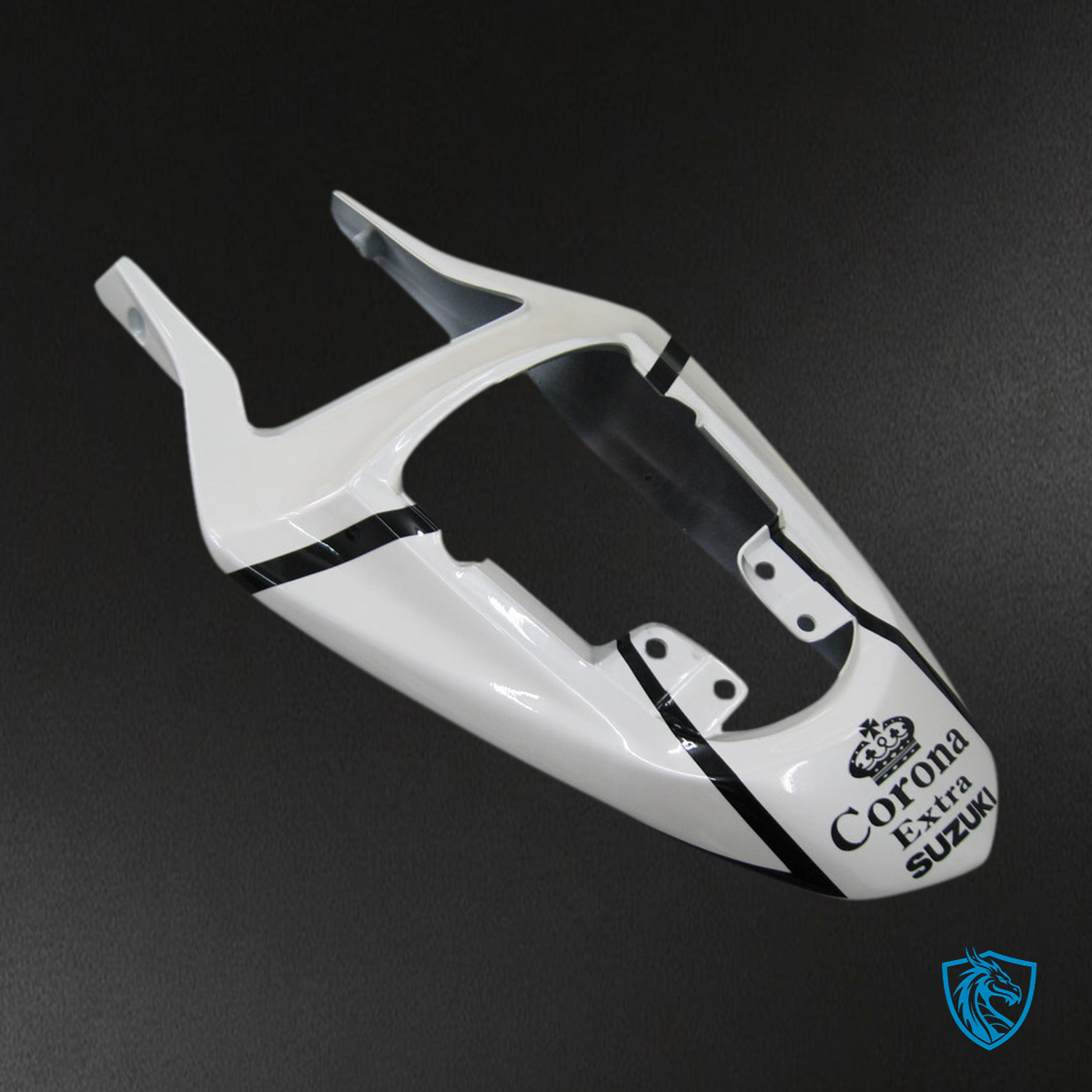 Suzuki GSXR1000 (2003-2004) Gloss White & Black - Custom ABS Fairing Kit