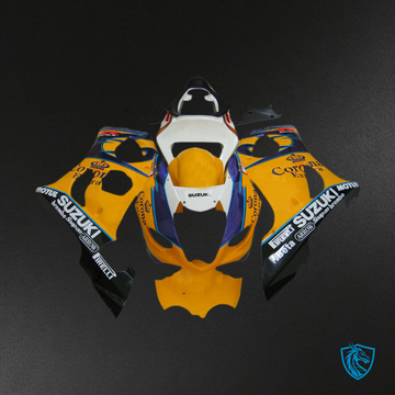 Suzuki GSXR1000 (2003-2004) Yellow, White & Black Fairing Kit - Aftermarket ABS Bodywork