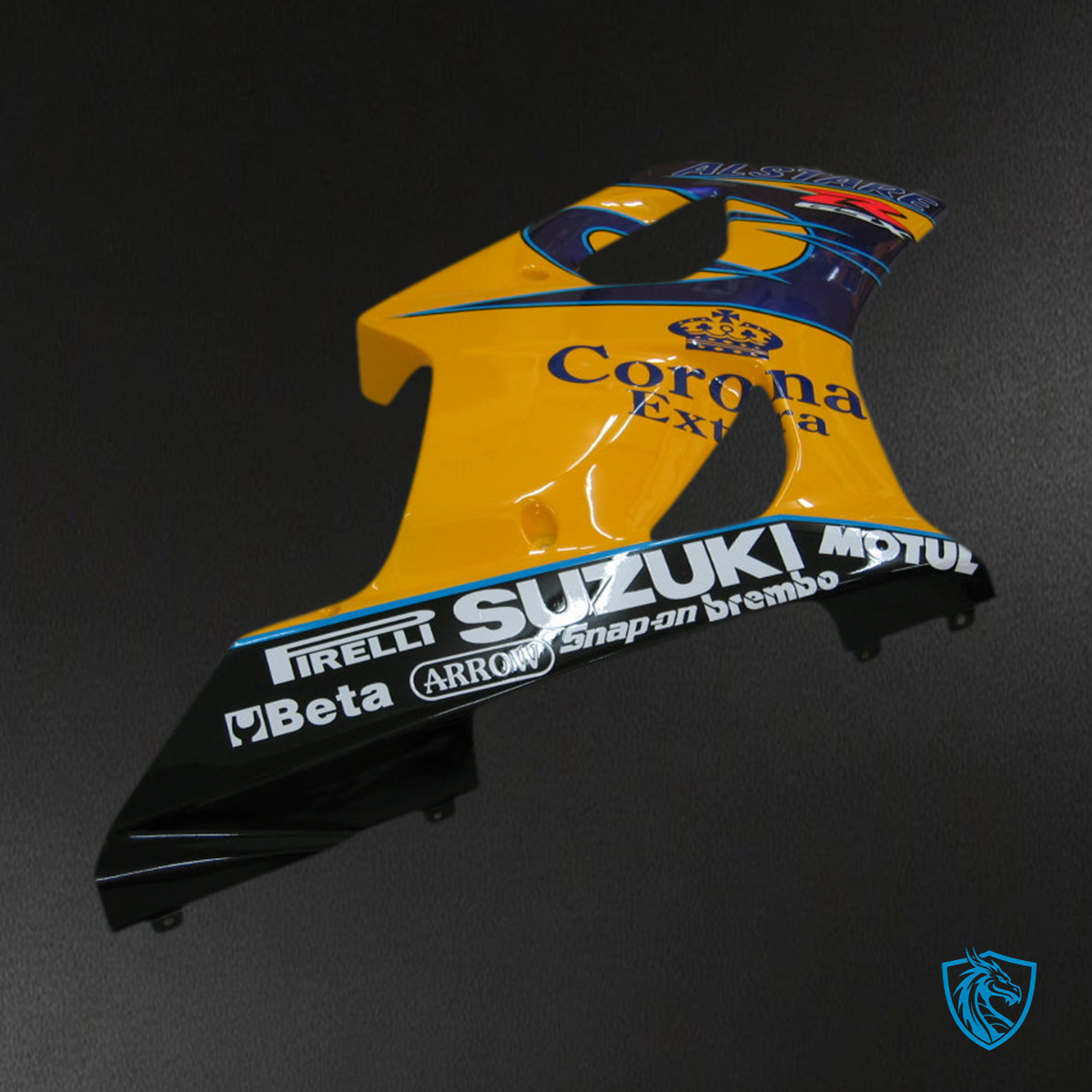 Suzuki GSXR1000 (2003-2004) Yellow, White & Black Fairing Kit - Aftermarket ABS Bodywork