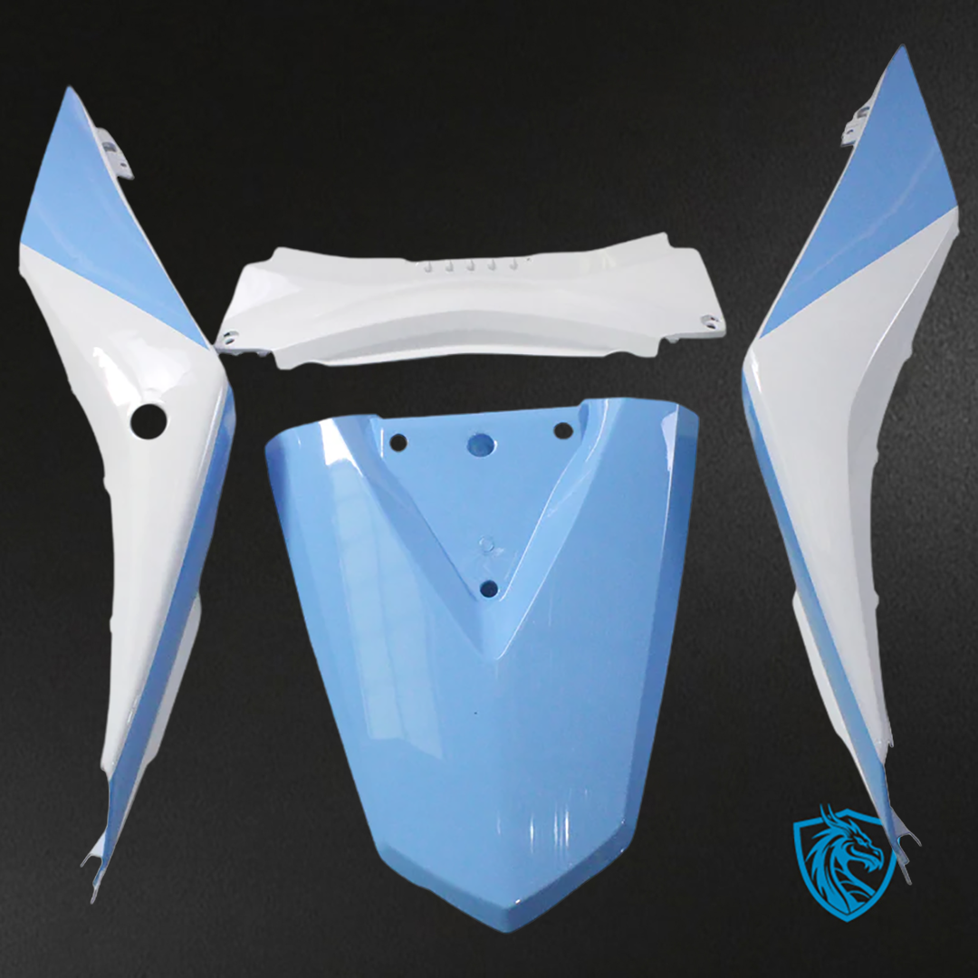 Yamaha YZF R3-25 (2019-2021) Fairing Kit - Sky Blue & White ABS Bodywork