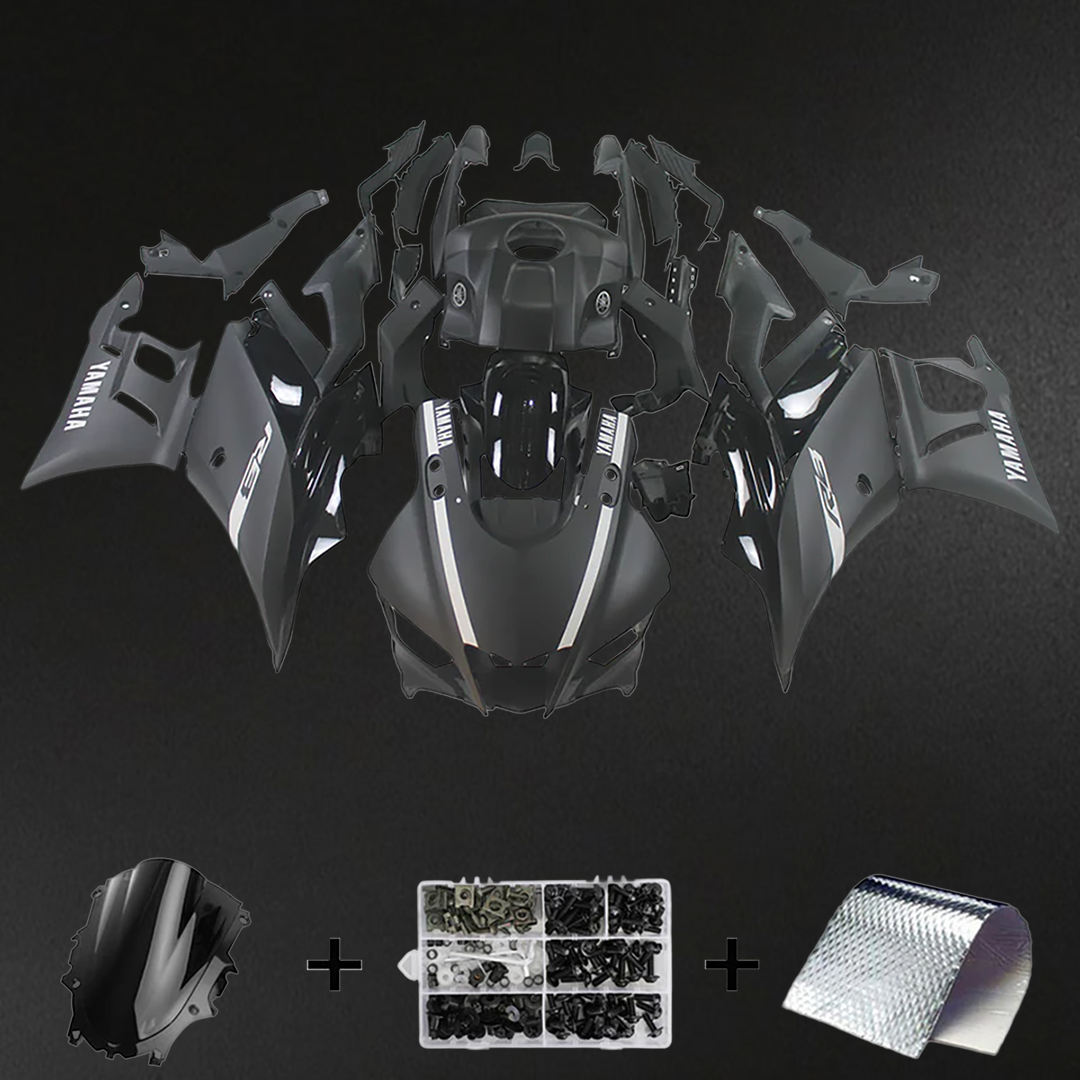 Yamaha YZF R3-r25 (2019-2021) Fairing Kit - Black Matte ABS Bodywork