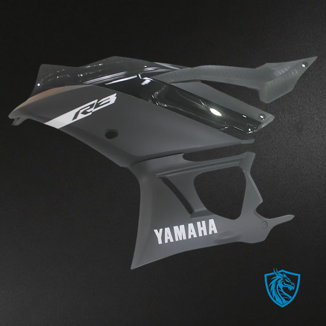 Yamaha YZF R3-r25 (2019-2021) Fairing Kit - Black Matte ABS Bodywork