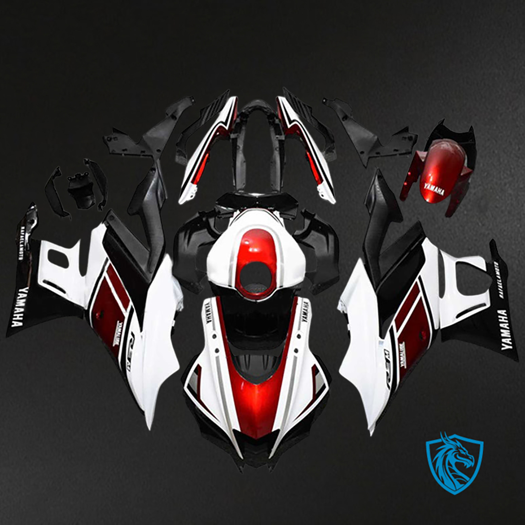 Yamaha YZF-R3-R25 (2019-2021) Red, White and Black Fairing Kit - ABS Bodywork