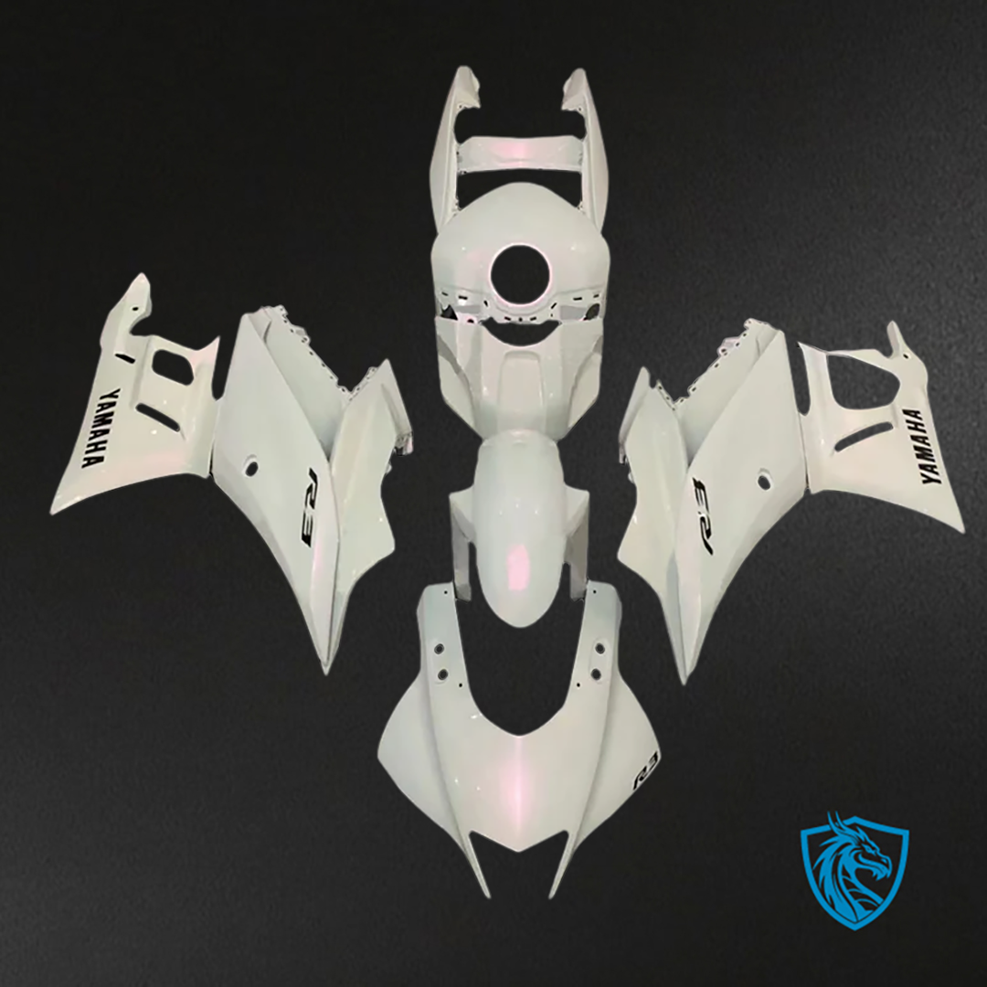 Yamaha YZF-R3-R25 (2019-2021) White Fairing Kit - ABS Bodywork