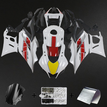 Yamaha YZF R3-R25 (2019-2021) Fairing Kit - White & Red ABS Bodywork