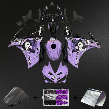 Yamaha YZF R3 (2014-2018) R25 (2015-2017) Fairing Kit - Purple Black ABS Bodywork