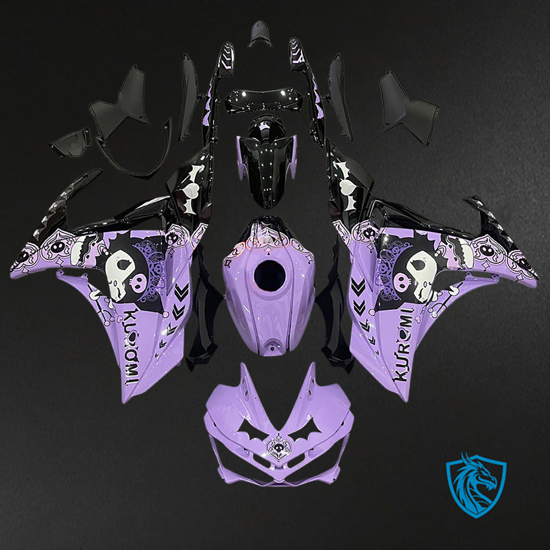 Yamaha YZF R3 (2014-2018) R25 (2015-2017) Fairing Kit - Purple Black ABS Bodywork