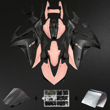 Yamaha YZF R3 (2014-2018) R25 (2015-2017) Fairing Kit - Matte Pink & Black ABS Bodywork